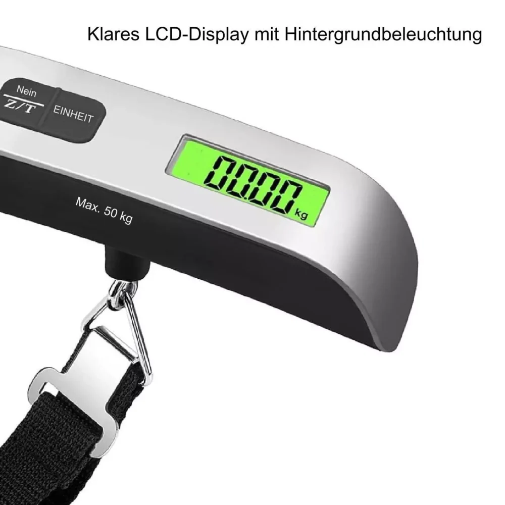 Digitale LCD-Kofferwaage 10g bis 50kg elektronische gepäck Hängewaage - Image 2