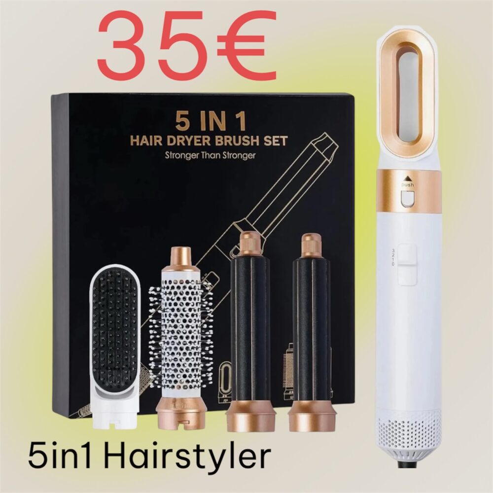 5 in 1 Haarbürste Haarstyler, Airstyler, Lockenstab, Haarstyler, Hair dryer