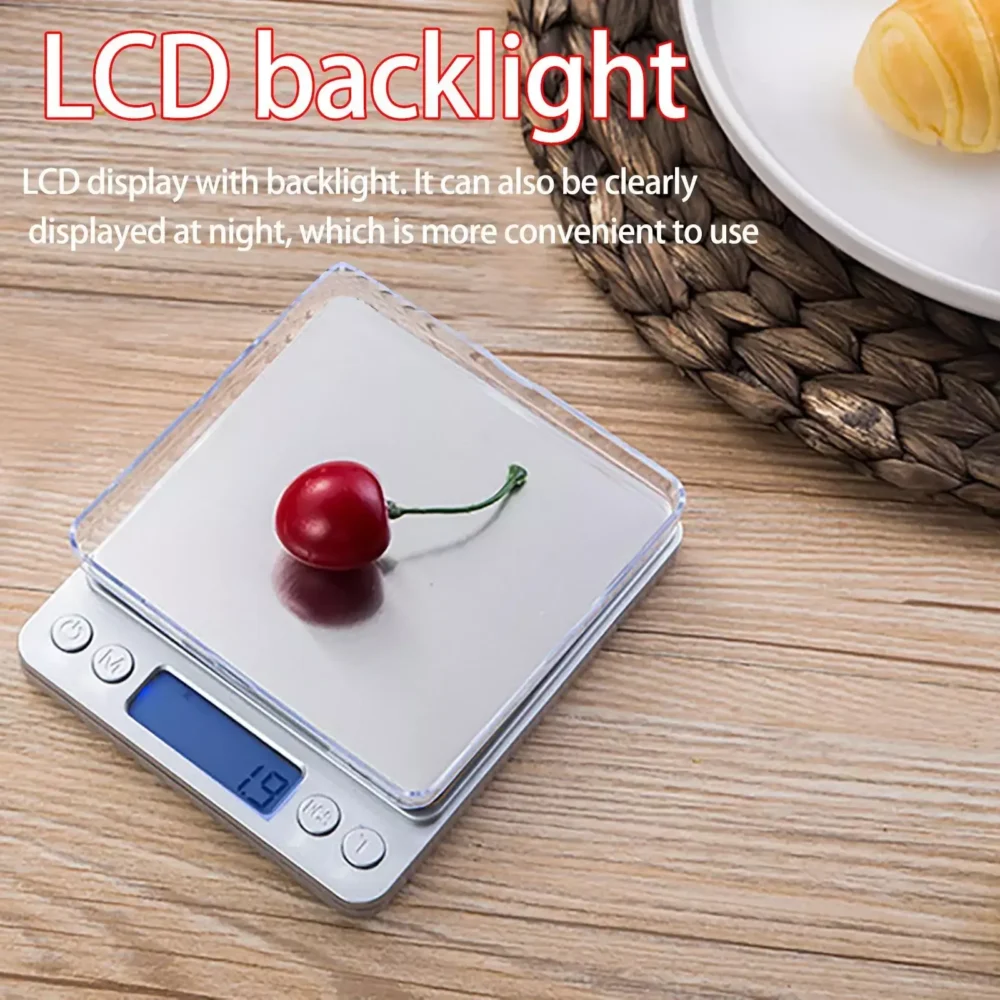 Küchenwaage Electronic 2KG/1g Digital Edelstahl LCD - Image 4